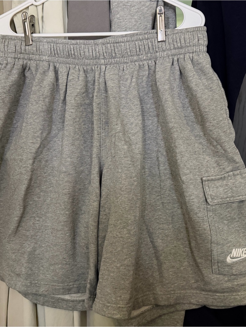 Nike Gray Men's Athletic Cargo Sweat Shorts